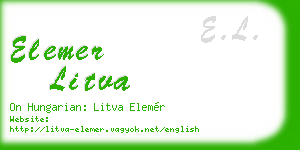 elemer litva business card